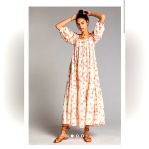 Anthropologie Kinga Csilla Hibiscus Maxi Dress- M